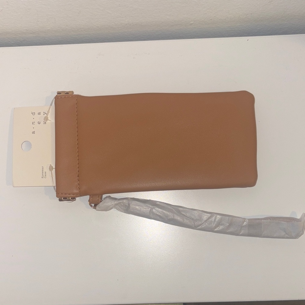 Tan Leather Eyewear Case